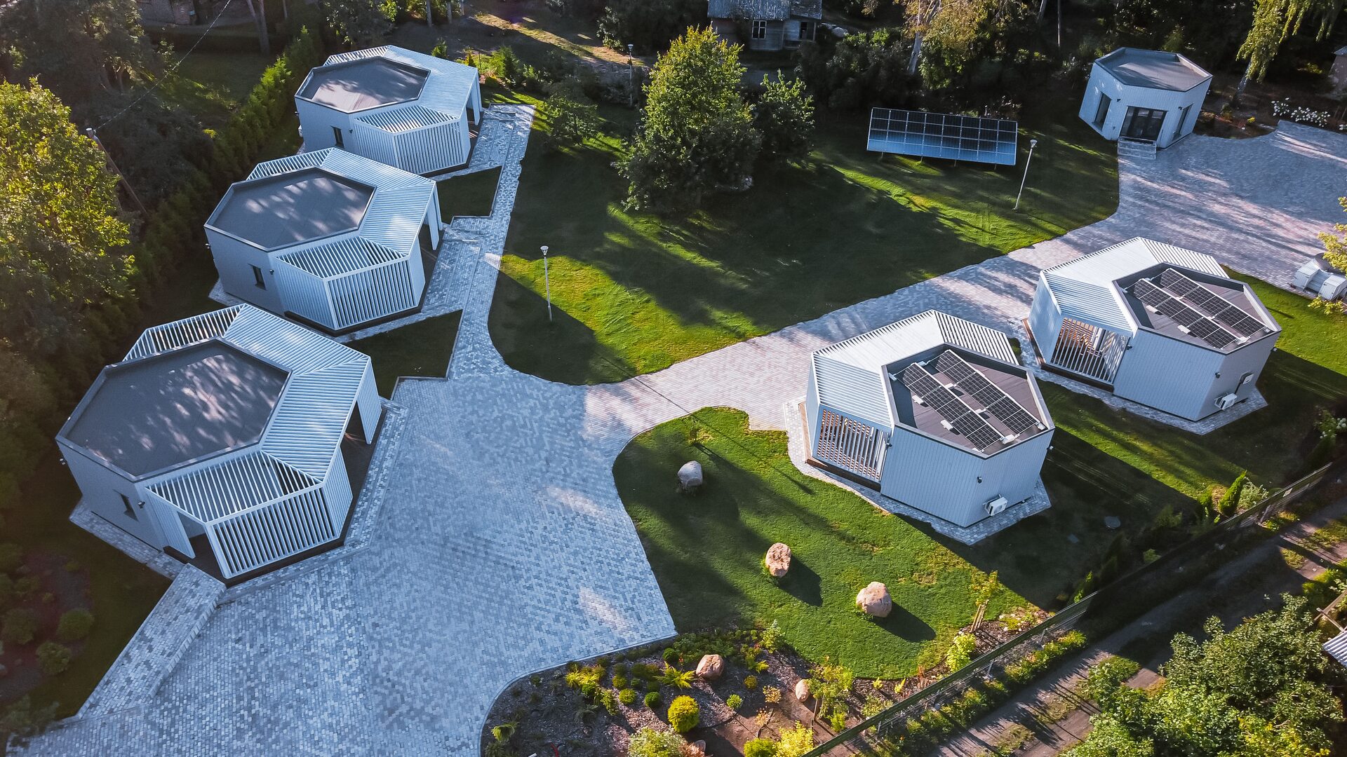 Luxury eco pod accommodations